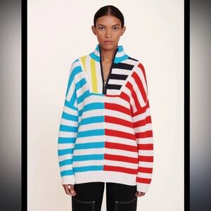 Staud Hampton Striped Sweater